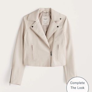 Abercrombie & Fitch vegan leather Moto Jacket